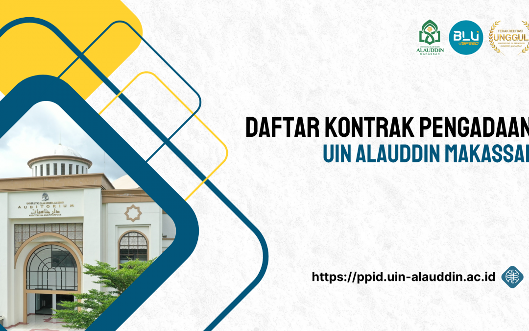 Daftar Kontrak Pengadaan UIN Alauddin Makassar